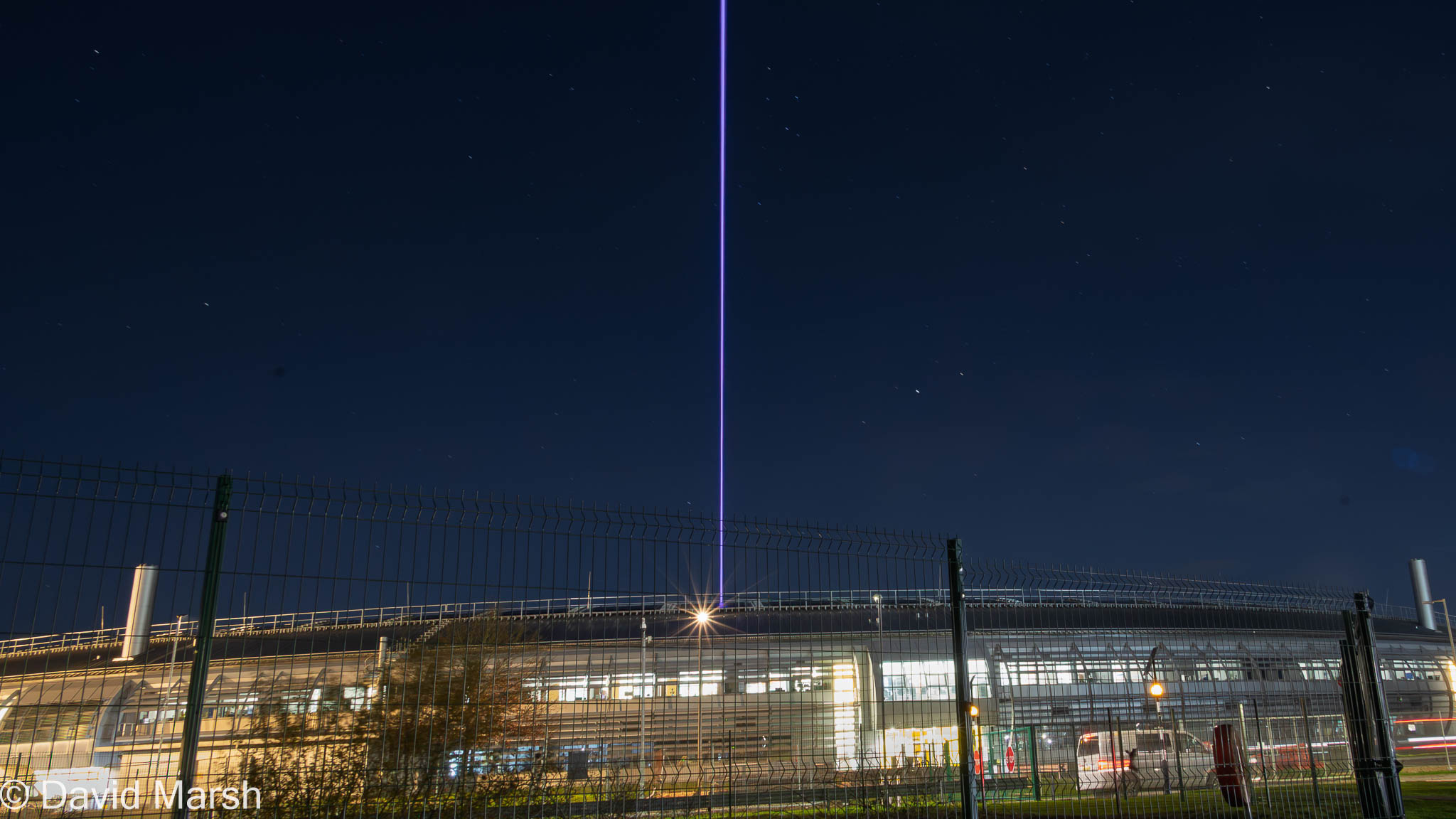 The Beam: Harwell Campus @80 The most powerful display laser in the UK shining from the centre of Diamond Light Source